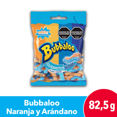 Bubbaloo Gomitas x83gr Gusanitos