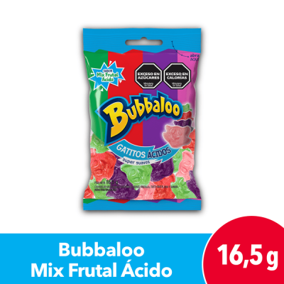 Bubbaloo Gomitas x16gr Gatitos Acidos