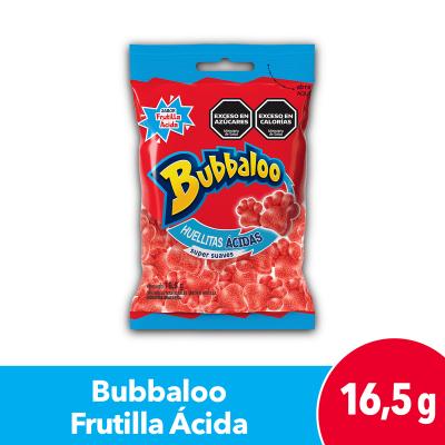 Bubbaloo Gomitas x16gr Huellitas Acidas