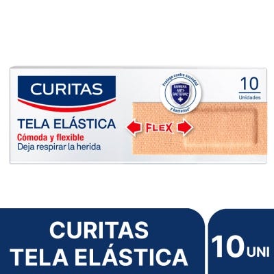 Apósito Adhesivo Curitas Tela Elástica  x10un