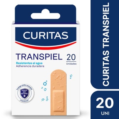Apósitos Adhesivos Curitas Tela Transpiel x20un