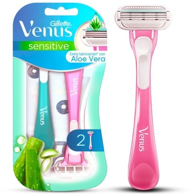 Maquina Afeitar Desechable Venus Sensitive x2un