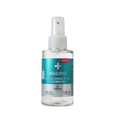 Alcohol Bialcohol Etilico 70% C/Emoliente Spray x100ml