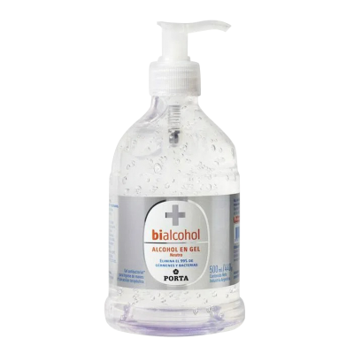 Alcohol En Gel Bialcohol Con Glicerina con Valvula x500ml