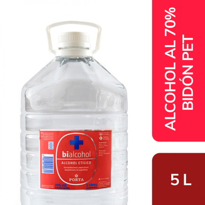 Alcohol Bialcohol Etílico 70% Desinfección x5Lt