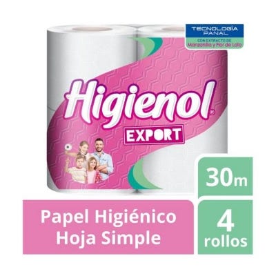 Papel Higiénico Higienol x30M Lym Export x4 Uni