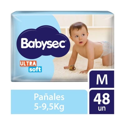 Pañales Babysec Ultra Sec M 48/4 x48