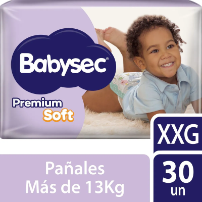 Pañales Babysec Premium Soft Xxg 30 Un