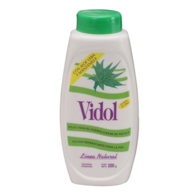 Polvo De Fecula Vidol C/ALOE VERA Y MANZANILLA TLQ x200gr