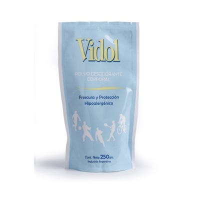 Desodorante En Polvo Vidol Bolsa x250gr