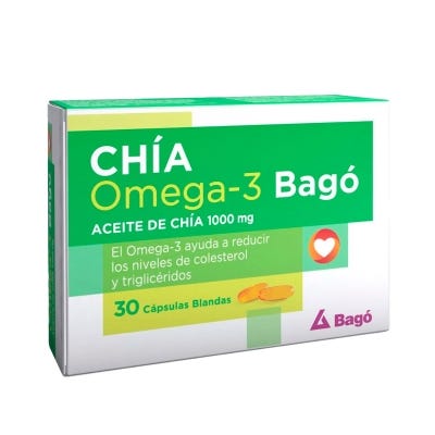 Chía Omega 3 Suplemento Dietario x30Cps Blandas