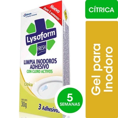 Limpiador Inodoro Lysoform Adhesivo Citrica x3un