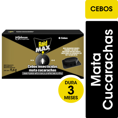 Cebos Mata Cucarachas Raid x6un