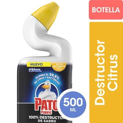 Gel Limpiador Pato Citrus 100% Destruccion De Sarro x500ml