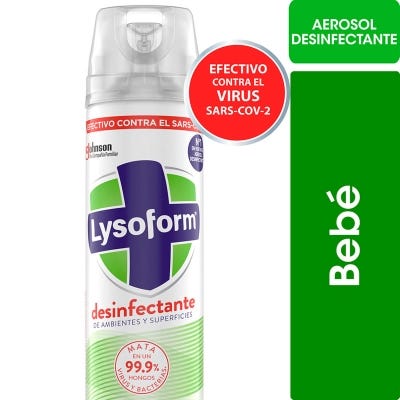 Desinfectante En Aerosol Lysoform Bebe x360ml