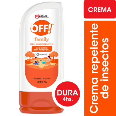 Repelente Para Mosquitos Off Crema Family x196gr