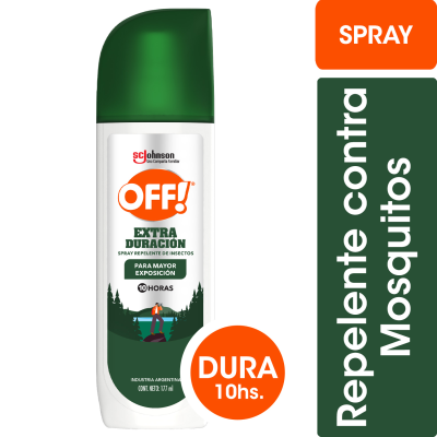 Repelente Para Mosquitos Off Spray Extra Duracion x177ml