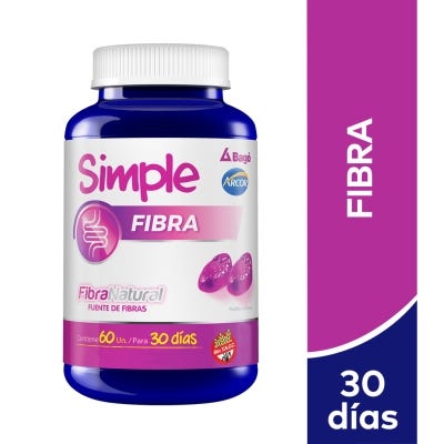 Simple Suplemento Dietario x 60Cps Fibra