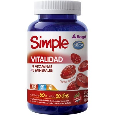 Simple Suplemento Vitamínico x 60Cmp Vitalidad