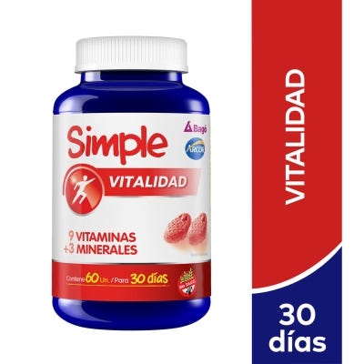Simple Suplemento Vitamínico x 60Cmp Vitalidad