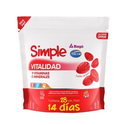 Simple Suplemento Vitaminico x28Un Vitalidad Doy Pack