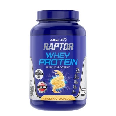 Raptor Whey Protein Crema Vainilla polvo x 980 g