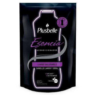Acondicionador Plusbelle Esencia Largo Saludable AminoMax Doy Pack x300ml