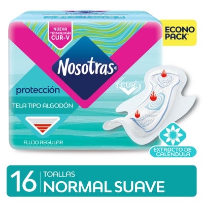 Toallas Femeninas Nosotras Normal x16