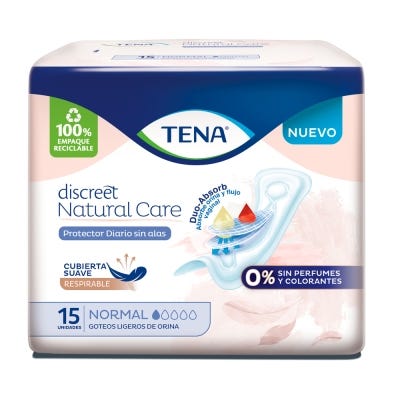Protectores Diarios Tena Discreet Nature Care S/A x15un