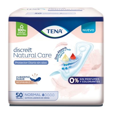 Protectores Diarios Tena Discreet Natural Care S/A x50un