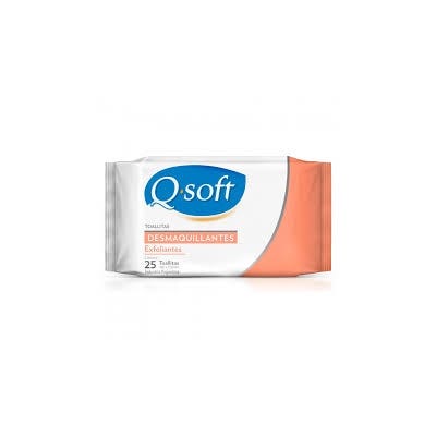 Toallitas Desmaquillantes Q-Soft Exfoliante x25un