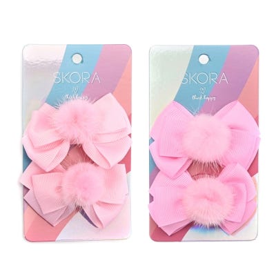 Skora Set Gomita Pelo Moño Pompom X2U