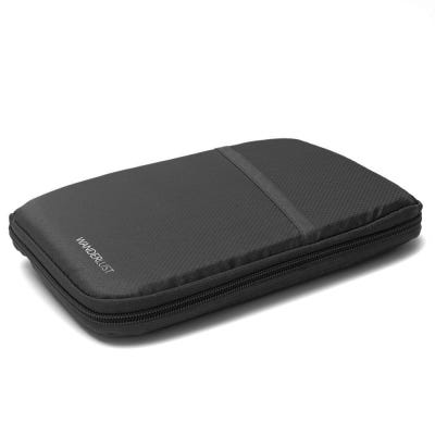 Wanderlust Porta Pasaporte Negro