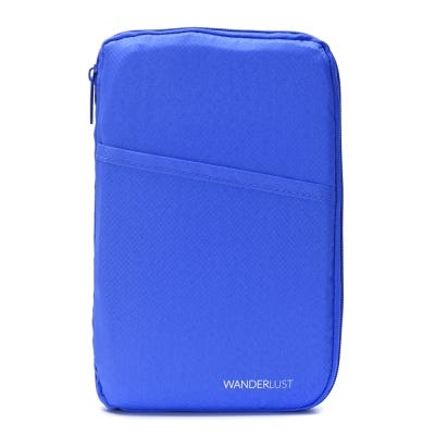 Wanderlust Porta Pasaporte Azul