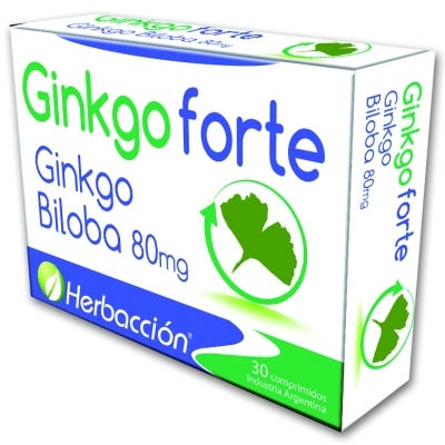 Herbacción Suplemento Nutricional x30Com Ginkgo Forte