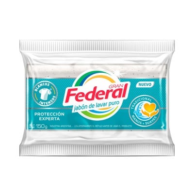 Jabon Pan Gran Federal Compacto Tradicional x150gr