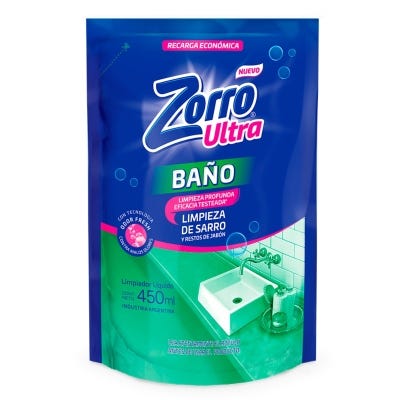 Limpiador Baño Zorro Limpieza Profunda Doy Pack x450ml