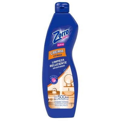 Limpiador En Crema Zorro Cítrico Limpieza profunda x500ml