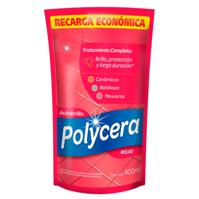 Cera Para Pisos Polycera Rojo Doy Pack x400ml