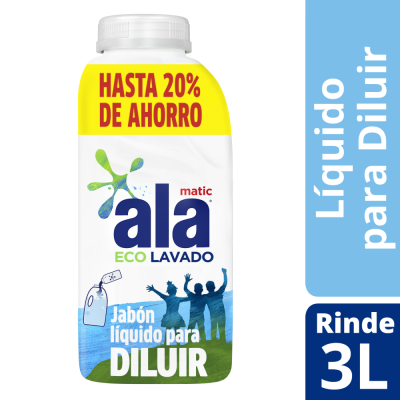 Jabón Liquido Ala Baja Espuma Ecolavado Para Diluir x500ml