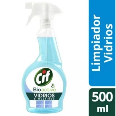 Limpiador Liquido Cif Vidrios Gatillo BioActive x500ml