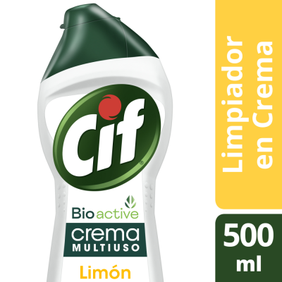 Limpiador En Crema Cif Multiuso Limón BioActive x750gr