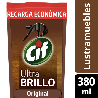 Lustra Muebles Cif Ultra Brillo Original Doy Pack x380ml