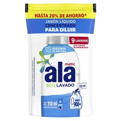 Jabon Ala Liq. Ropa Diluir Doy Pack x150ml