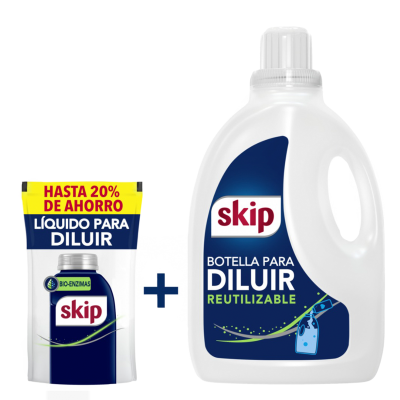 Jabón Liquido Skip Para diluir Bio + Botella x150ml