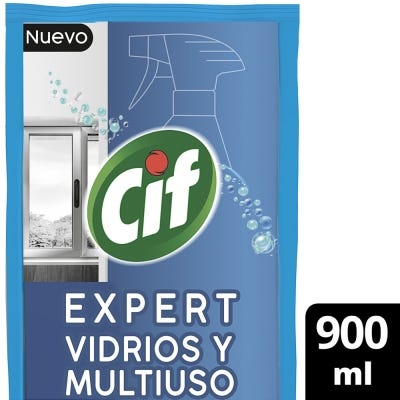 Limpia Vidrio Multiuso Cif Expert Doy Pack x900ml