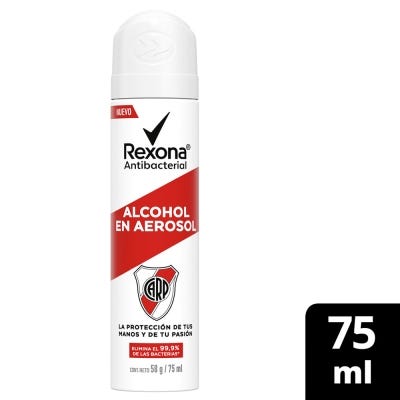 Alcohol Etílico en Aerosol Rexona River x58gr