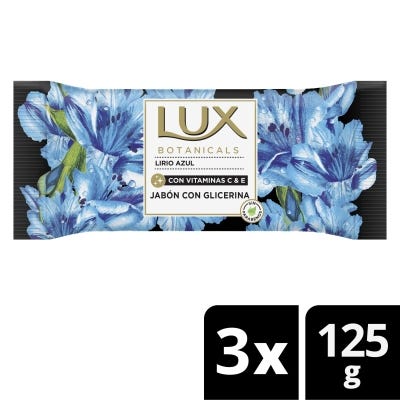 Jabón De Tocador Lux Botan Lirio Azul x125g x3un