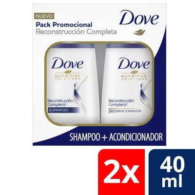 Combo Dove Shampoo + Acondicionador Reconstrucción Completa x40ml