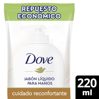 Jabón Liquido Dove Repuesto Cuidado Reconfortante x220ml